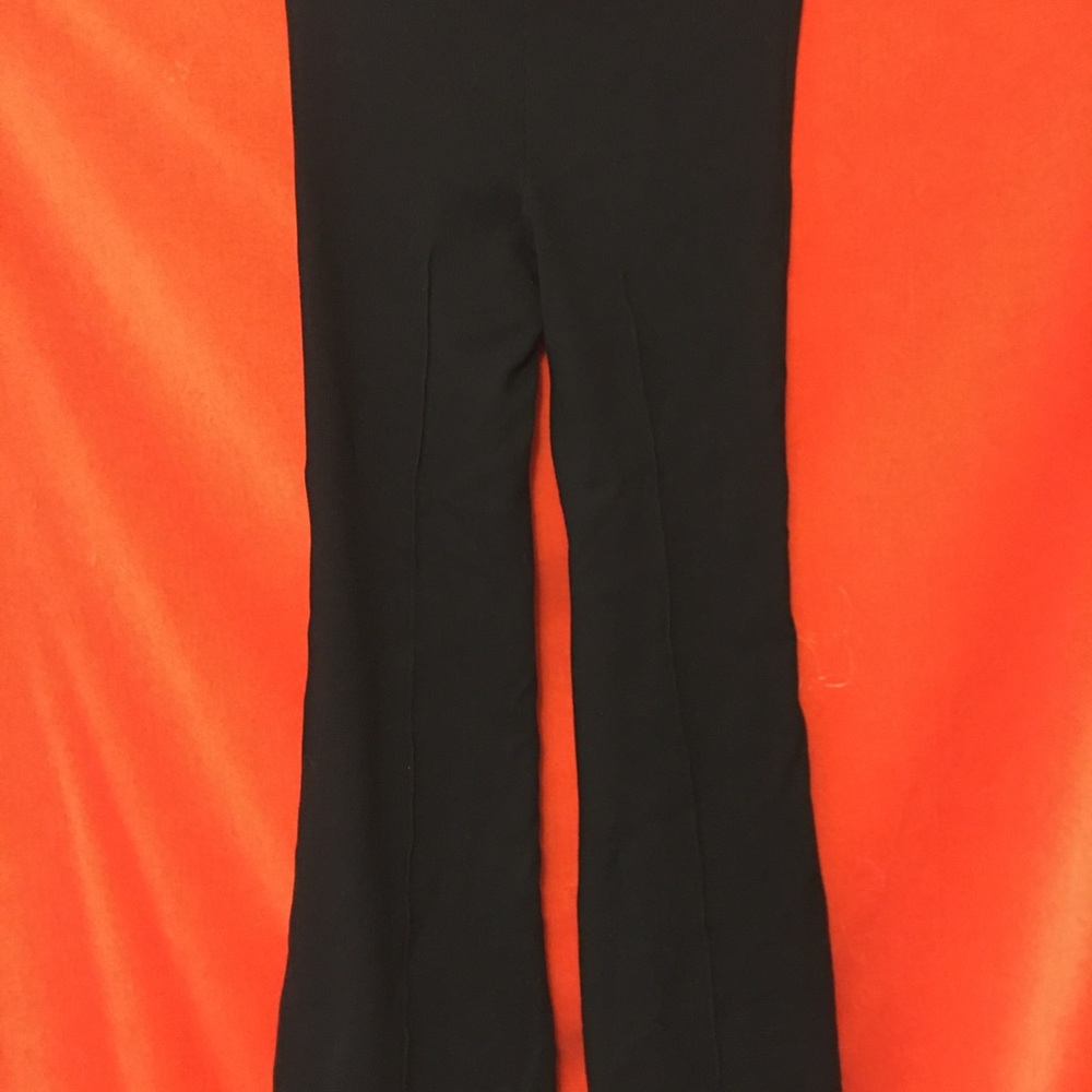 Donni the rib kick flare pants in black size small fall cozy casual cropped - Picture 5 of 9